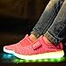 O&N Kid Boy Girl Upgraded USB Charging LED Light Sport Shoes Flashing Fashion Sneakers Pink