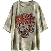 Fenxxxl Womens Oversized Tshirts Shirts Gym Workout Tops Baggy Streetwear Boyfriend Graphic Tee Y2K 2025