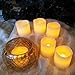 LED Lytes Battery Operated Candles SMALL Set of 6 Ivory Wax Votive Candles 2