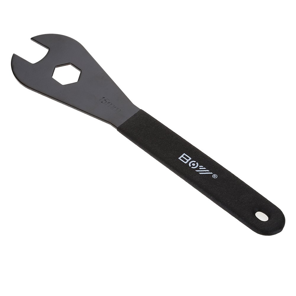 Tbest Cone Spanner 15/16/17/18mm Cone Wrench Tool Single Open Ended Spanner ycle Repair Wrench Multi Function Carbon Steel ycle Cone Wrench Spanner BikeRepair Tool(15mm)