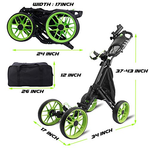 golf push cart storage bag