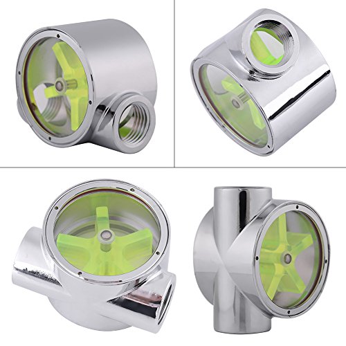 SANON Flow Meter Indicator, Tungsten Alloy G1/4 Standard Female to