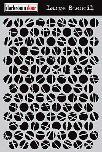 Darkroom Door Polka Dots Stencil 9"X12"