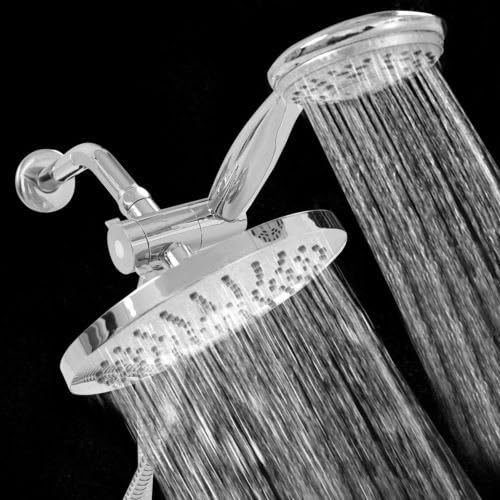 3 Way Shower Combo Setting Luxury Handheld Head Ultra Rainfall New Dual Chrome by shower head