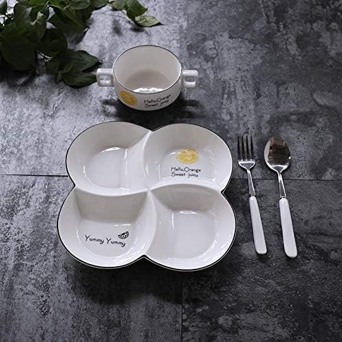 CZDXM Plato de Comida Creativa Plato de Fitness Conjunto Plato de ...