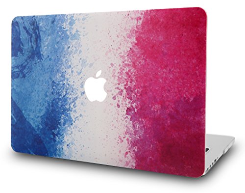 KEC MacBook Air 13 Inch Case Plastic Hard Shell Cover Protective A1369 / A1466 (French Flag)