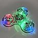 CPEI LED Fidget Spinner, Clear LED Light UP Fidget Finger Dice Anti-Stress Release Toys for Children Adults (LED Clear, Spinner)