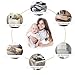 LONGFITE Corner Protectors and Edge Guards Baby Proof Corner Covers and Bumpers Cushion Food Grade Silicone Non-Choking Risk Chewing Safe with Strong Stickiness (8 Pack) (Dark Brown 8 Pack, Corner)