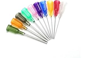 SANANTS 1 inch Synthetical Blunt Tip Dispensing Needle with Luer Lock - 10 Different Sizes，20 PCS