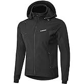 INBIKE winter softshell jackets for men, windproof and warm, ideal for cycling running hiking and other outdoor activities
