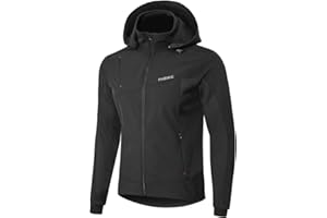INBIKE winter softshell jackets for men, windproof and warm, ideal for cycling running hiking and other outdoor activities