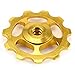 Stylrtop 2 pcs Bike 11T Aluminum Sealed Bearing Jockey Wheel Rear Derailleur Pulleys Fit SHIMANO SRAM (Golden)