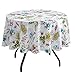 Benson Mills Spillproof Floral Spring/Summer Fabric Indoor Outdoor Tablecloth, Outdoor Table Cloth for Round tables, Picnic/Patio table covers (Blooming Floral, 70