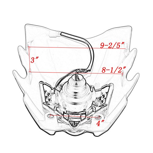 Beautyexpectly 12V 35W H4 Universal Street Fighter Headlight Headlamp Fairing kit For KAWASAKI YAMAHA SUZUKI HONDA KTM Dirt Bike Motorcycle