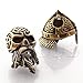 CooB EDC Paracord Viking Skull Warrior Pendant, Charm, Knife Lanyard - Metal Hand-Made Paracord Beads for Lanyards (Bronze)