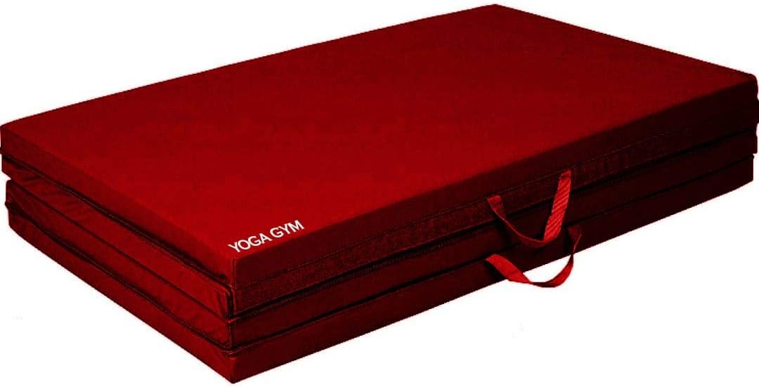 Gymally Foldable Exercise Yoga Mat for Men and Women (72 x 24 Inch, 12 mm)