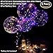 22inch( pull before inflate) 4 pack LED Light up bobo balloons, OUMAX Multi-Color LED Light Up Balloon with 3 Flash Modes, 18 Feet LED String light, ON/OFF Button, great for house decorations, wedding and Party Decoration