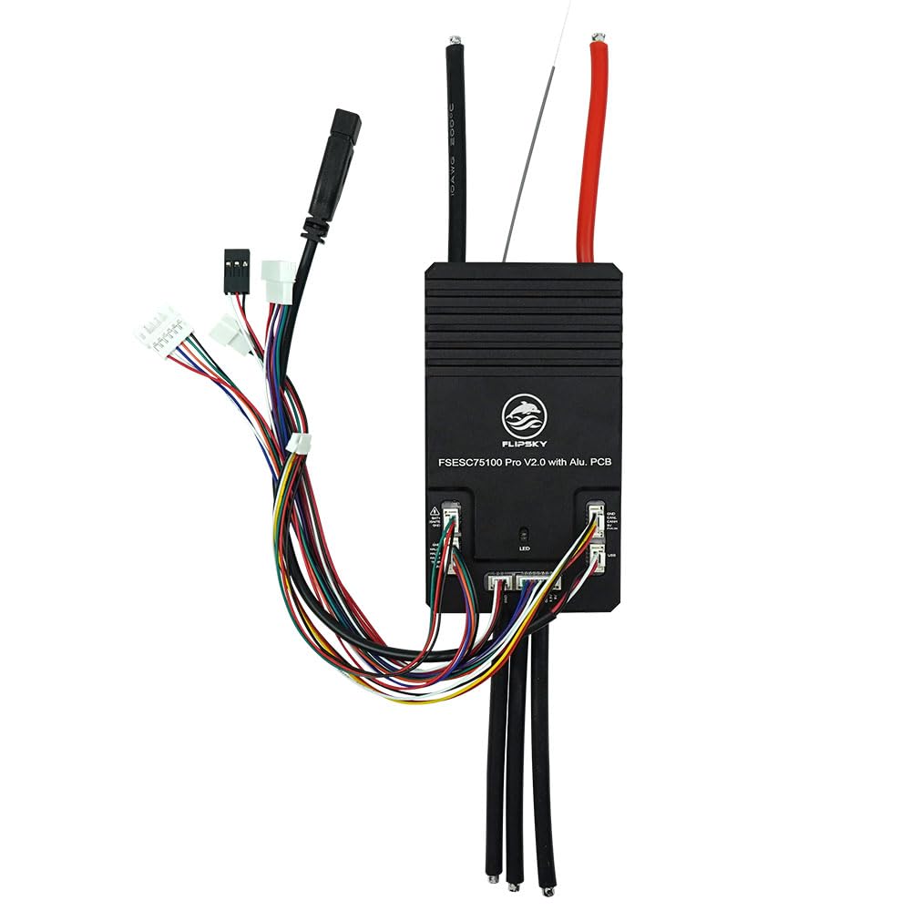 FLIPSKY 75100 Pro V2.0 with Aluminum PCB with Power Button Based on VESC for Electric Skateboard/Scooter/Ebike Speed Controller