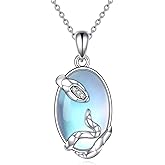 YFN Snake Pendant Necklace Gothic Jewelry Sterling Silver Animal Snake Necklaces for Women Men