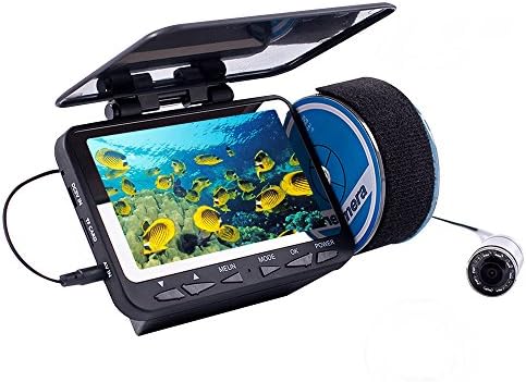 Eyoyo 15m/49ft 4.3" LCD Fish Finder Fishing Video Camera DVR Recording Sunshield