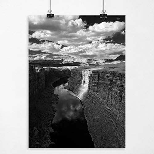 Spotty Skies - Colorado River Arizona Fine Art Landscape Photography Print Black And White