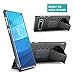 Galaxy S10 Plus Holster Case, ZASE Belt Clip Case for Samsung S10+ Plus 6.4 Tough Super Slim Protective Cover Armor Defender Strong Belt Clip [Kickstand] (Black Holster Combo Case)