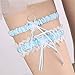 vimans Womens Navy Blue Garter Set for Wedding Garters for Bride Plus Size