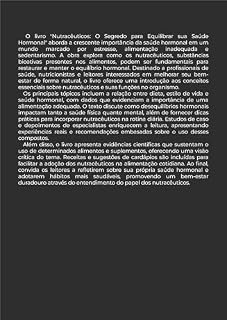 Livro Nutracêuticos: O segredo paraequilibrar sua saúde hormonal