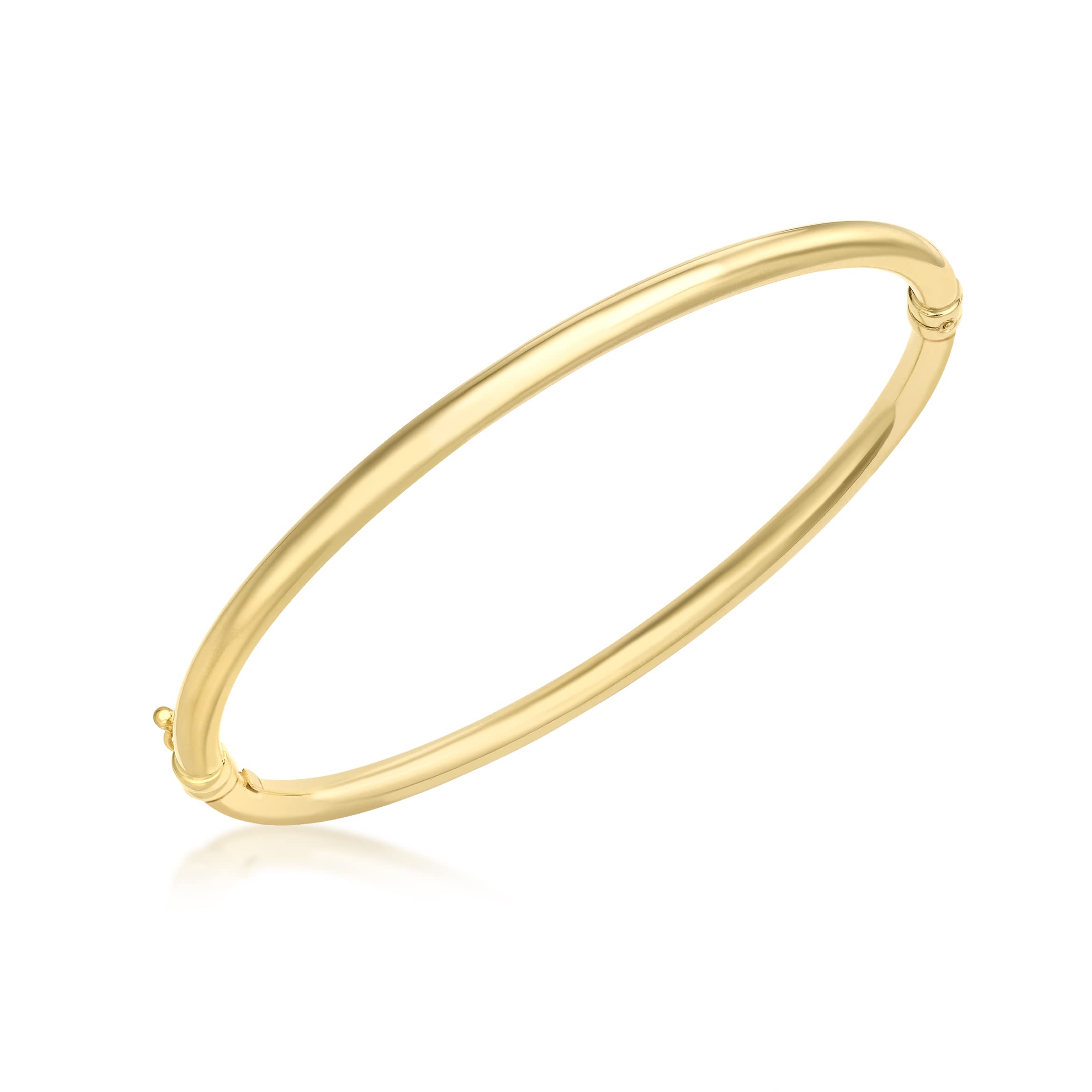 CARISSIMA Women's 9 ct Yellow Gold Oval Tube Bangle
