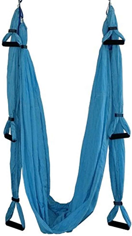 Karriw Aerial Anti-Gravity Yoga Hammock Swing Fitness Inversion Pilates Yoga Trapeze/Yoga Swing/Sling/Inversion Tool (Violet) : Sports & Outdoors