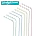 Flexible Straws Plastic Straws BPA Free Bendable straws 300 Pack Ninonly Striped Multi Colored Rainbow Straws Disposable Bendy Straw 8