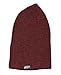 Brooklyn Athletics Adult's Knit Cuffed Slouchy Beanie Hat Cap Unisex, Burgundy Marl, One Size