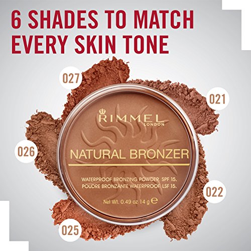 Rimmel London Natural - 022 Sun Bronze - Bronzer, Matte Finish, 0.49oz