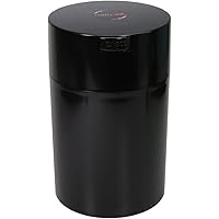 Coffeevac 1 lb - The Ultimate Vacuum Sealed Coffee Container, Black