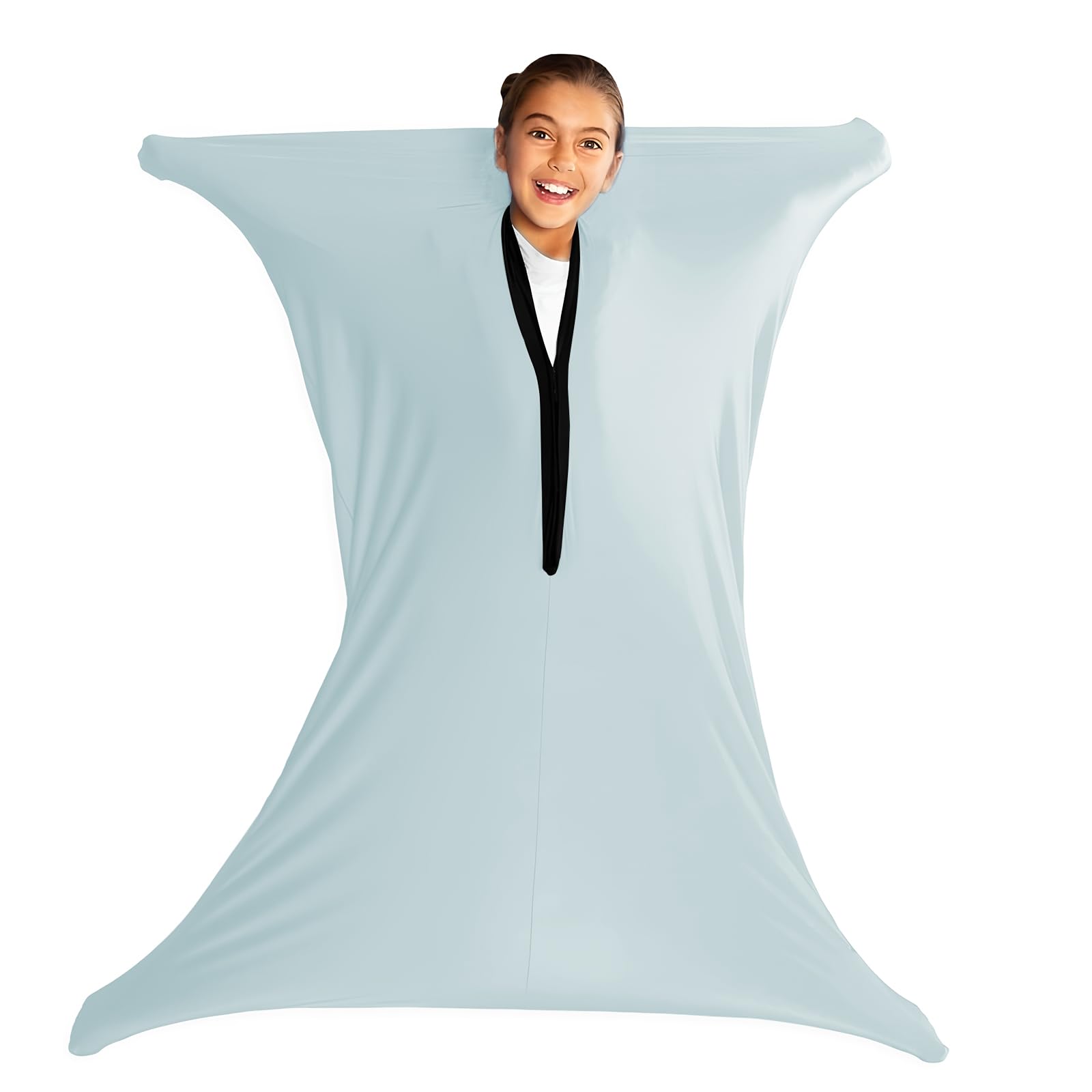 SZSMART Sensory Body Sock for Adult, 65"x29" Full-Body Wrap Stretchy Body Sox to Relieve Stress for Adult with Autism, Anxiet (Grey, XL/163-191cm)