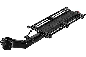 Topeak MTX BeamRack – Quick Release Aluminum Bike Rear Rack, 20 lb Capacity, Compatible with MTX TrunkBags, Includes Bicycle Safety Reflector