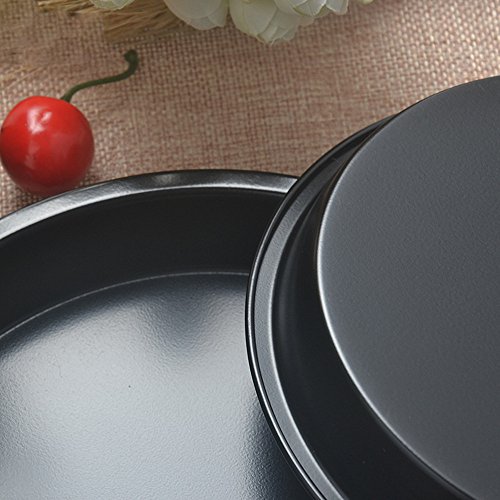 Aviat 1Pc Pizza Tray 7inch Baking Pan Mold Useful Round Deep Dish Nonstick Pie Bakeware Kitchen Cookware DIY for Breakfast Birthday Party - Thumbnail 5
