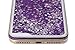 iPhone7 Plus Glitter Case, BLLQ Shiny Quicksand Moving Bling Glitter Stars Floating Dynamic Flowing Cover PC case for iPhone 7 Plus -- 5.5 inch (Purple)