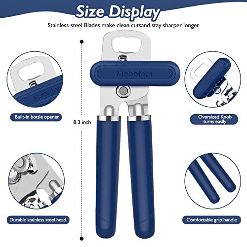 Mebotem 10 Colors Can Opener Manual Handheld Heavy Duty Hand Can Opener