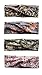 OSATTIA 4 Pack Women Boho Headband Floral Style Knot Bohemian Hairwrap Flower Printing Twisted Criss Cross Stretchy Hairband