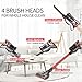 MATELOS Cordless Vacuum Cleaner, 2-in-1 Stick Vacuums, High Power Long Lasting Lightweight Handheld Rechargeable Vacuum Electric Brooms