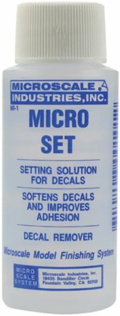 Microscale Micro Set Decal Setting Solution 1 Fl Oz Model Hobby