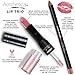 Aesthetica Matte Lip Trio - Instant Bold Matte Lip - Includes Matte Lipstick / Lip Gloss Duo, Lip Liner and Step-by-Step Instructions – Long Wear Formula Keeps Lips Moist (Sweet/Georgia Peach)