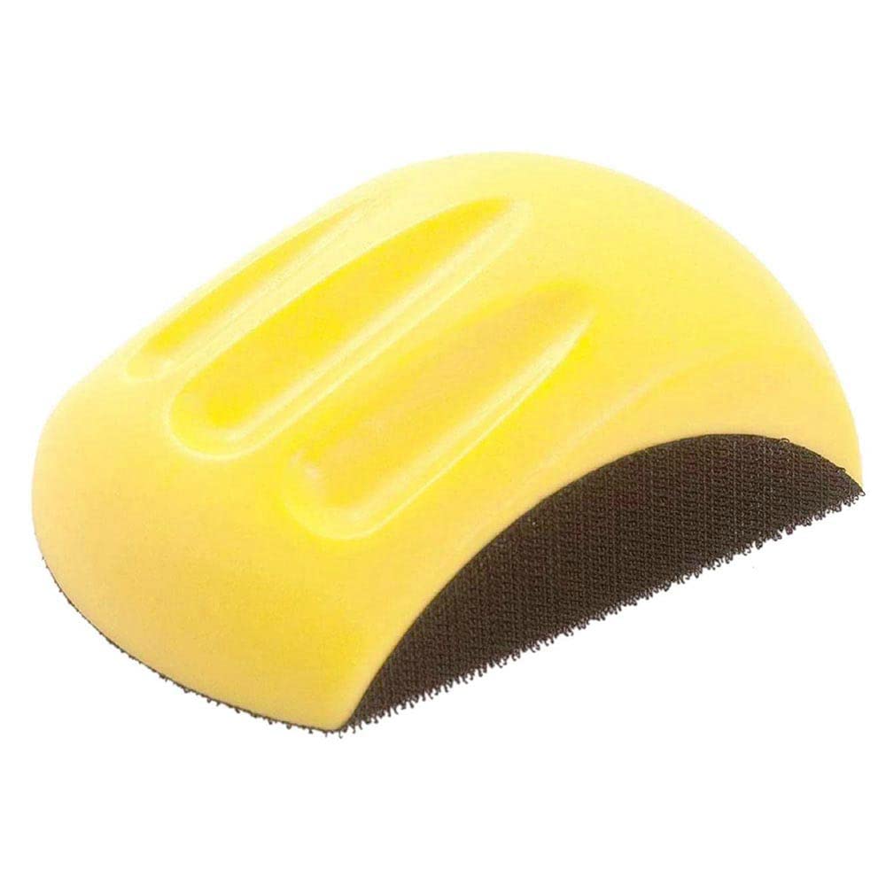 Gasea 5 Inch/ 125mm Hand Sanding Pad Block, Hook and Loop Sandpaper Hand Pad Polishing Grinding Disc for Woodworking