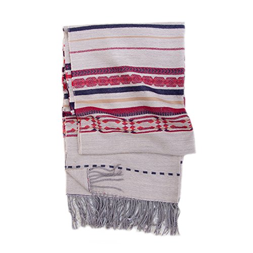 BaronHong Women's Tassels Soft Imitation Cashmere Plaid Stripes Scarf Winter Wrap Shawl(beige,M) BaronHong Women's Tassels Soft Imitation Cashmere Plaid Stripes Scarf Winter Wrap Shawl(beige,M)