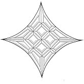 10"X 10" Clear Glass Bevel Cluster BC314