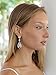 Mariell Luxury CZ Pear Shaped Teardrop Dangle Chandelier Bridal Earrings for Wedding, Bridesmaids & Prom