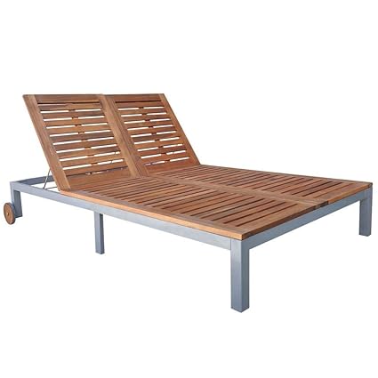Double Chaise Lounge Outdoor Metal | Home Decoration