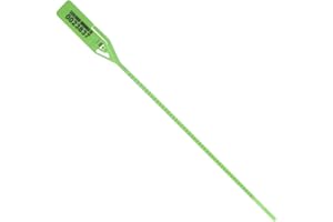 ELC SECURITY SEALS ELC RIPLOCK Seals 061RIML128PPGR Adjustable Length Riplock Seals 8.5" with Barcode 128 in Polypropylene, Green Color, 8.5" Length,0.25" Thick (Pack of 250)