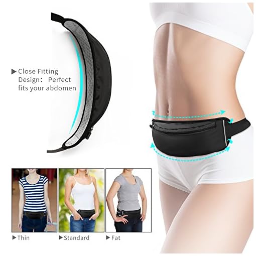 MYCARBON Fanny Packs for Women and Men Water Resistant Waist Pack for Men,Close Fitting Money Belt for Travel,Adjustable… - Image 3